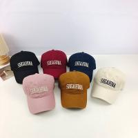 Cotton Baseball Cap sun protection & adjustable & breathable embroidered letter PC