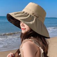 Acrylic foldable Bucket Hat anti ultraviolet & sun protection embroidered letter : PC