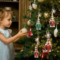 Bois Décoration suspendue d’arbre de Noël plus de couleurs pour le choix pièce