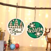 De madera Árbol de Navidad colgando de la decoración, más colores para elegir,  trozo
