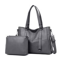 PU Leather With Coin Purse & Easy Matching Handbag large capacity & soft surface & attached with hanging strap Solid PC