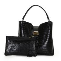 PU Leather With Coin Purse & Concise & Easy Matching Handbag large capacity & soft surface & attached with hanging strap crocodile grain PC