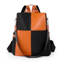PU Leather Easy Matching Backpack large capacity & soft surface & waterproof Colour Matching PC