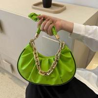 PU Leather Pleat Shoulder Bag with chain PC