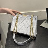 Patent Leather Box Bag Shoulder Bag with chain PC