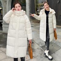 Polyester long style & With Siamese Cap Women Parkas & thermal Solid PC