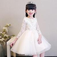 Polyester Princess & Ball Gown Girl One-piece Dress  patchwork Solid PC