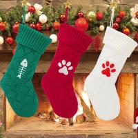 Tuch Weihnachtsdekoration Socken, unterschiedliche Farbe und Muster für die Wahl,  Stück