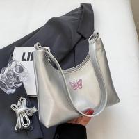 PU Leather Easy Matching Shoulder Bag large capacity & attached with hanging strap butterfly pattern PC