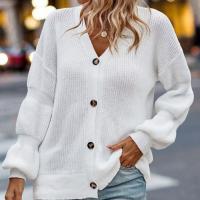 Polyester Soft Women Sweater & loose & thermal Solid PC