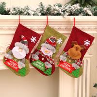 Tuch Weihnachtssocke, unterschiedliche Farbe und Muster für die Wahl, mehr Farben zur Auswahl,  Stück