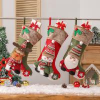 Non-Woven Fabrics Creative Christmas Stocking for home decoration  PC