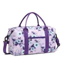 Poliéster Bolsa de viaje, floral, púrpura,  trozo