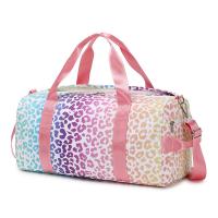 Polyester separating dry and moist & Outdoor Travelling Bag hardwearing leopard multi-colored PC