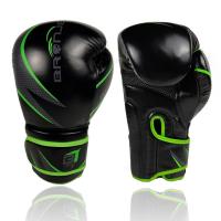 PU Leather Boxing Gloves green :10OZ Pair