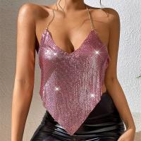 Sequin Camisole backless Solid PC