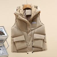 Polyester Women Vest thicken & with pocket PC