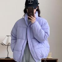Polyester Women Parkas & loose & thermal & with pocket PC