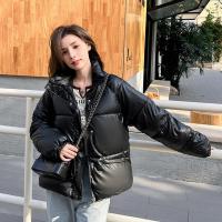 Polyester Women Parkas thicken & thermal & with pocket PC