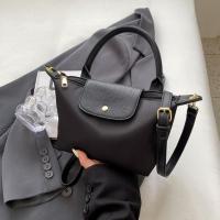 Cloth & PU Leather Easy Matching Handbag attached with hanging strap PC