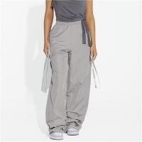Polyester High Waist Women Casual Pants Solid PC