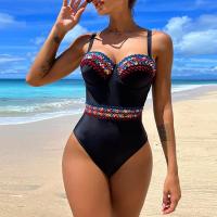 Polyamide & Polyester One-piece Swimsuit & padded black PC