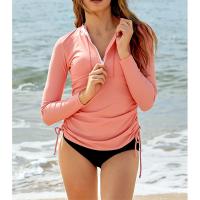 Polyamide & Spandex & Polyester Tankinis Set & sun protection & two piece & padded Solid Set