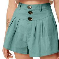 Cotton Linen Shorts & with pocket Solid PC