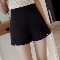 Polyester High Waist Women Hot Pant slimming & breathable Solid PC