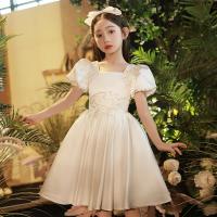 Flitr & Poliestere Dívka Jednodílné šaty Pevné Bianco kus