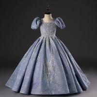 Flitr & Poliestere Dívka Jednodílné šaty Pevné Blu kus