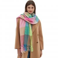Polyester Women Scarf thicken & thermal plaid PC