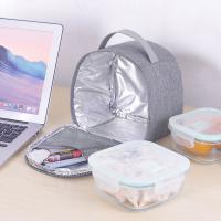 Cation Fabric & Pearl Cotton heat preservation Brunch Bag waterproof Aluminum Film Solid PC