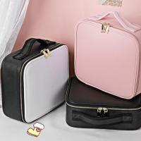 PU Leather & Nylon Cosmetic Bag & waterproof Solid PC
