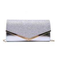 PU Leather & Polyester Crossbody Bag with chain PC