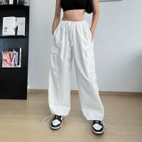 Woven Women Casual Pants & loose patchwork Solid PC