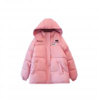 Polyester Women Parkas thicken & with detachable hat & thermal Solid PC