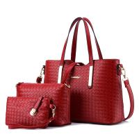PU Leather easy cleaning Bag Suit large capacity & attached with hanging strap & three piece Solid PC