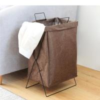 Iron & Cotton Linen foldable Storage Basket PC