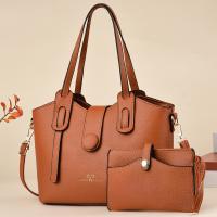 PU Leather Bag Suit large capacity & attached with hanging strap & two piece Solid PC