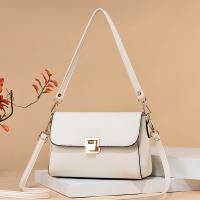 PU Leather Concise Handbag durable & attached with hanging strap Solid PC