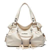 PU Leather Concise Handbag durable & soft surface & attached with hanging strap Solid PC