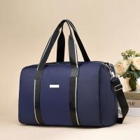 Nylon foldable Handbag large capacity & attached with hanging strap & waterproof Solid PC