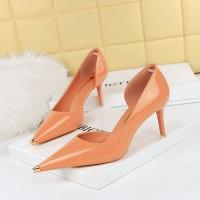 Patent Leather Stiletto High-Heeled Shoes hardwearing Pair