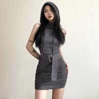 Polyester Waist-controlled & High Waist Sexy Package Hip Dresses & off shoulder patchwork Others PC