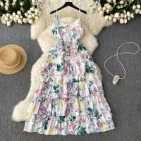 Polyester Waist-controlled One-piece Dress PC