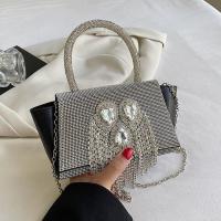 PU Leather Easy Matching & Tassels Clutch Bag with chain & with rhinestone PC