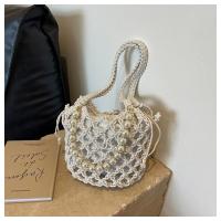 Polyester Easy Matching Woven Tote hollow Plastic Pearl PC