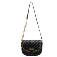 PU Leather hard-surface & Easy Matching Crossbody Bag with chain Solid PC