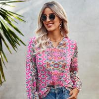 Radius Vrouwen lange mouwen blouses Afgedrukt meer kleuren naar keuze stuk